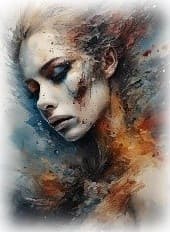 image d'une femme dans les flammes